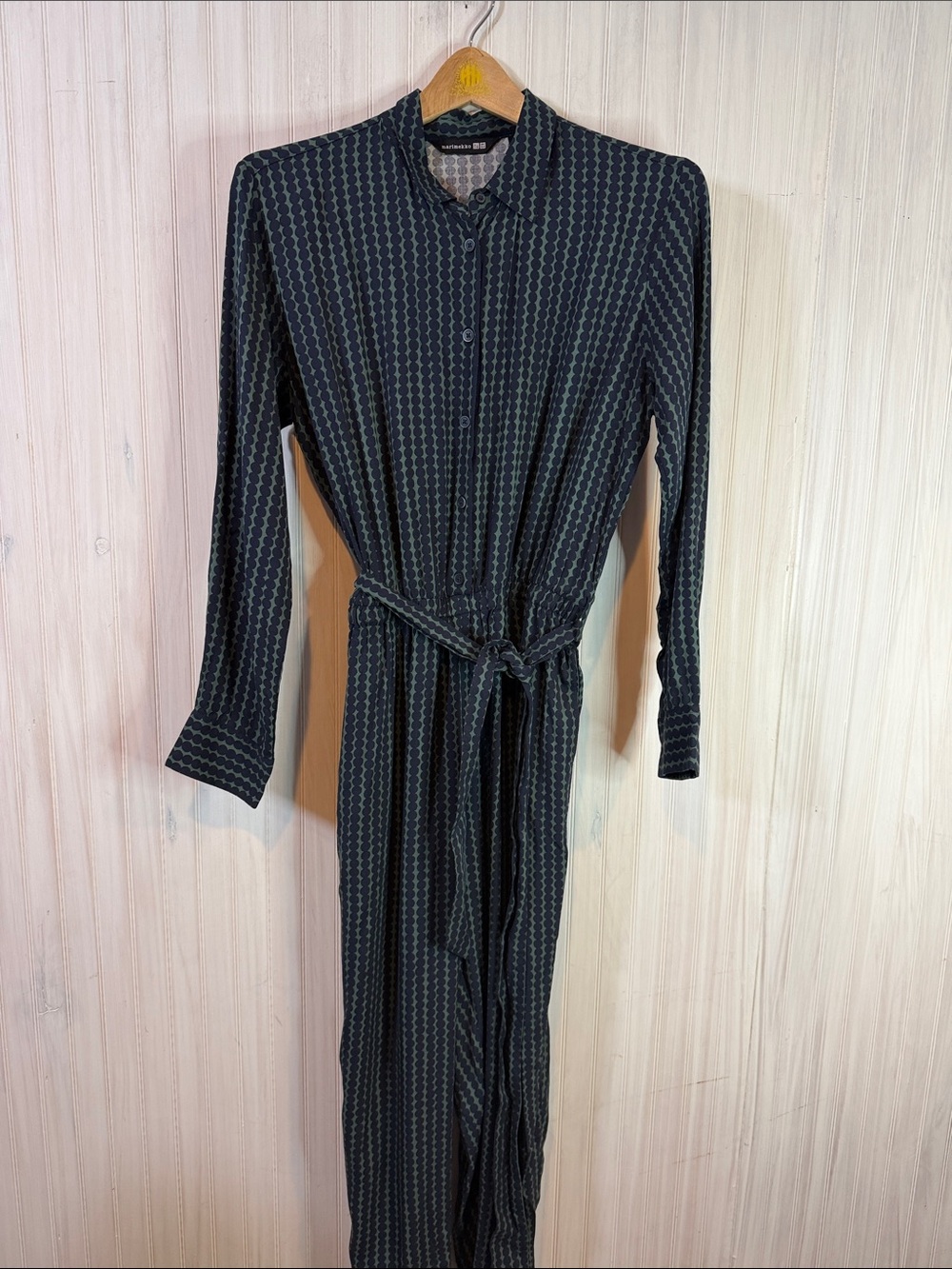 MARIMEKKO X UNIQLO DOT PRINT JUMPSUIT XS